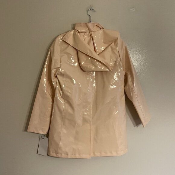 Jane Post Women S Peach Detachable Hood Iconic Princess Rain Slicker Jacket NWT - Picture 12 of 14